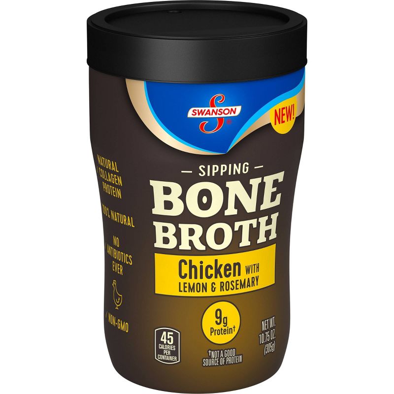 Swanson Sipping Bone Broth Chicken with Lemon & Rosemary - 10.5oz