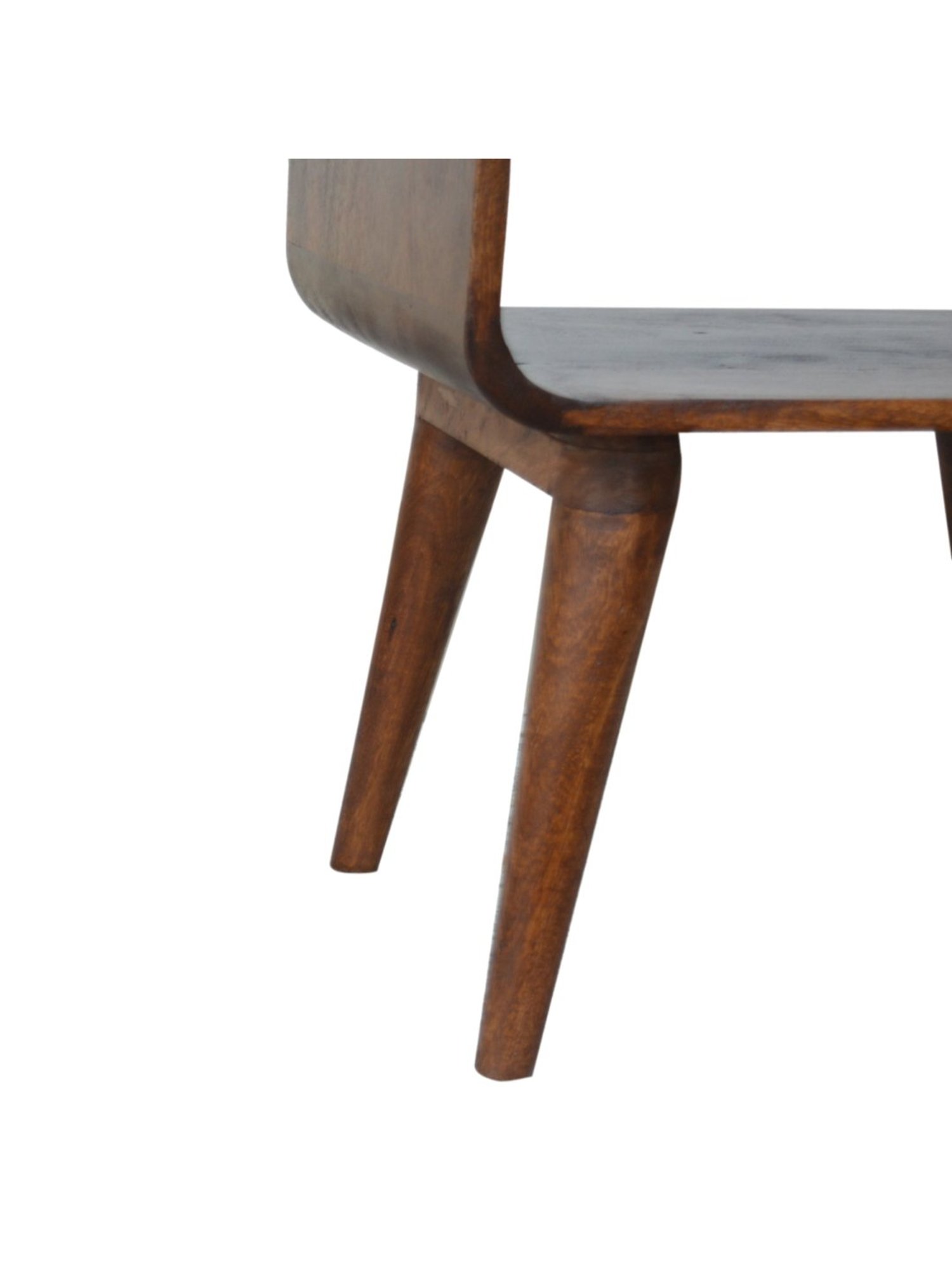 Ikiriya Avina Solid Dark Brown Wood End Table