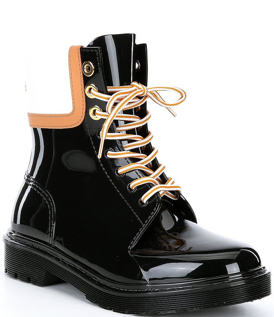 See By Chloe Florrie Lace-Up Rainboots