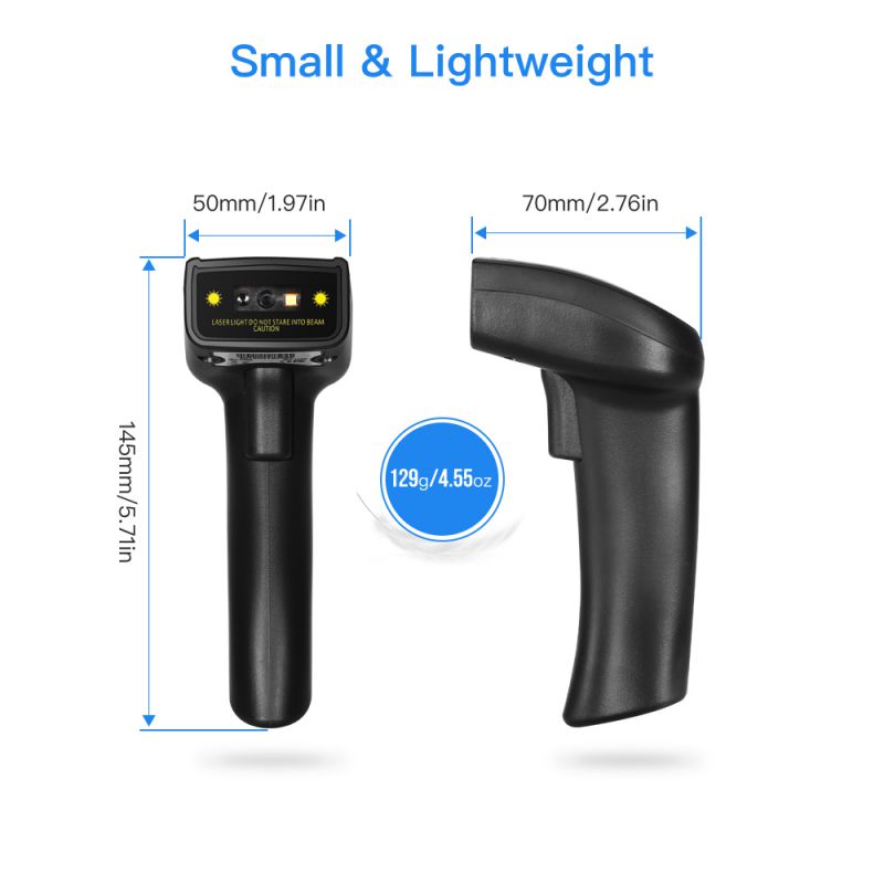 Eyoyo 1D 2D QR Handheld Wired Barcode Scanner, CCD PDF417 Data Matrix Bar Code Reader with USB cable to for Computer, PC, Laptop, Desktop Support windows xp/7/8/10, Mac OS, Linux System
