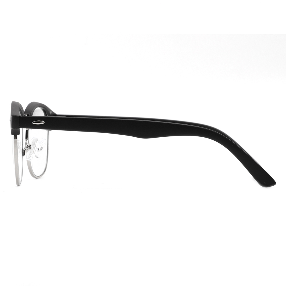 Cyxus Blue Light Blocking Computer Glasses Anti Eyestrain Headaches UV, Semi-Rimless Black Frame