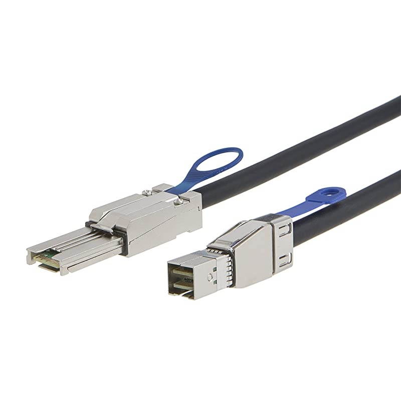 3.3FT External HD Mini SAS SFF-8644 to SFF-8088 Cable, 1M/ Black