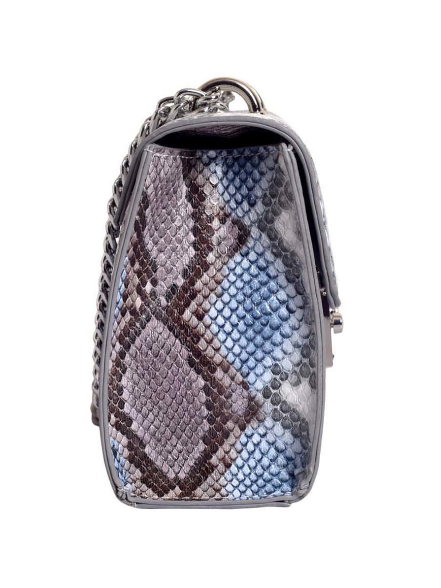 Lino Perros Blue Textured Medium Sling Handbag