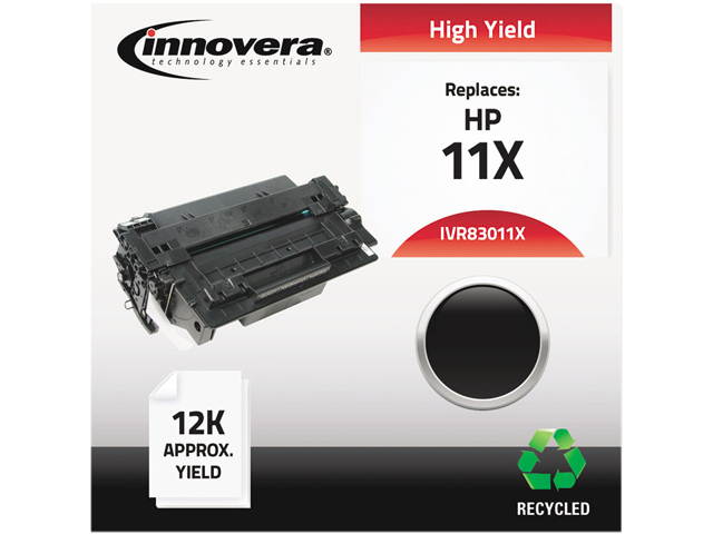 Innovera Compatible Black High Yield Toner Cartridge Replacement for HP 11X Q6511X