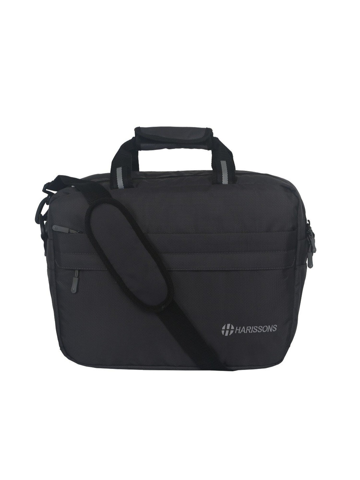 Priority Black Synthetic Large Messenger Bag