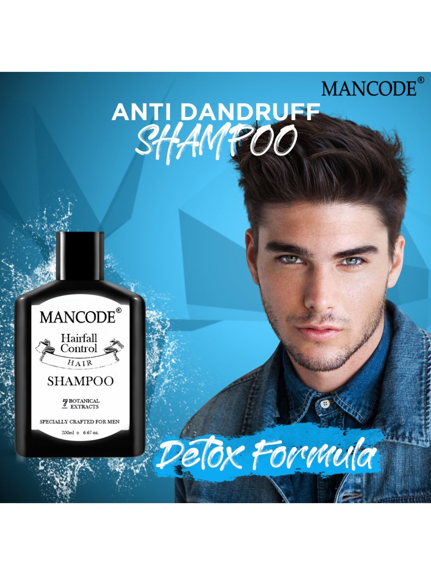 Mancode Anti Dandruff Shampoo for Men - 200 ml
