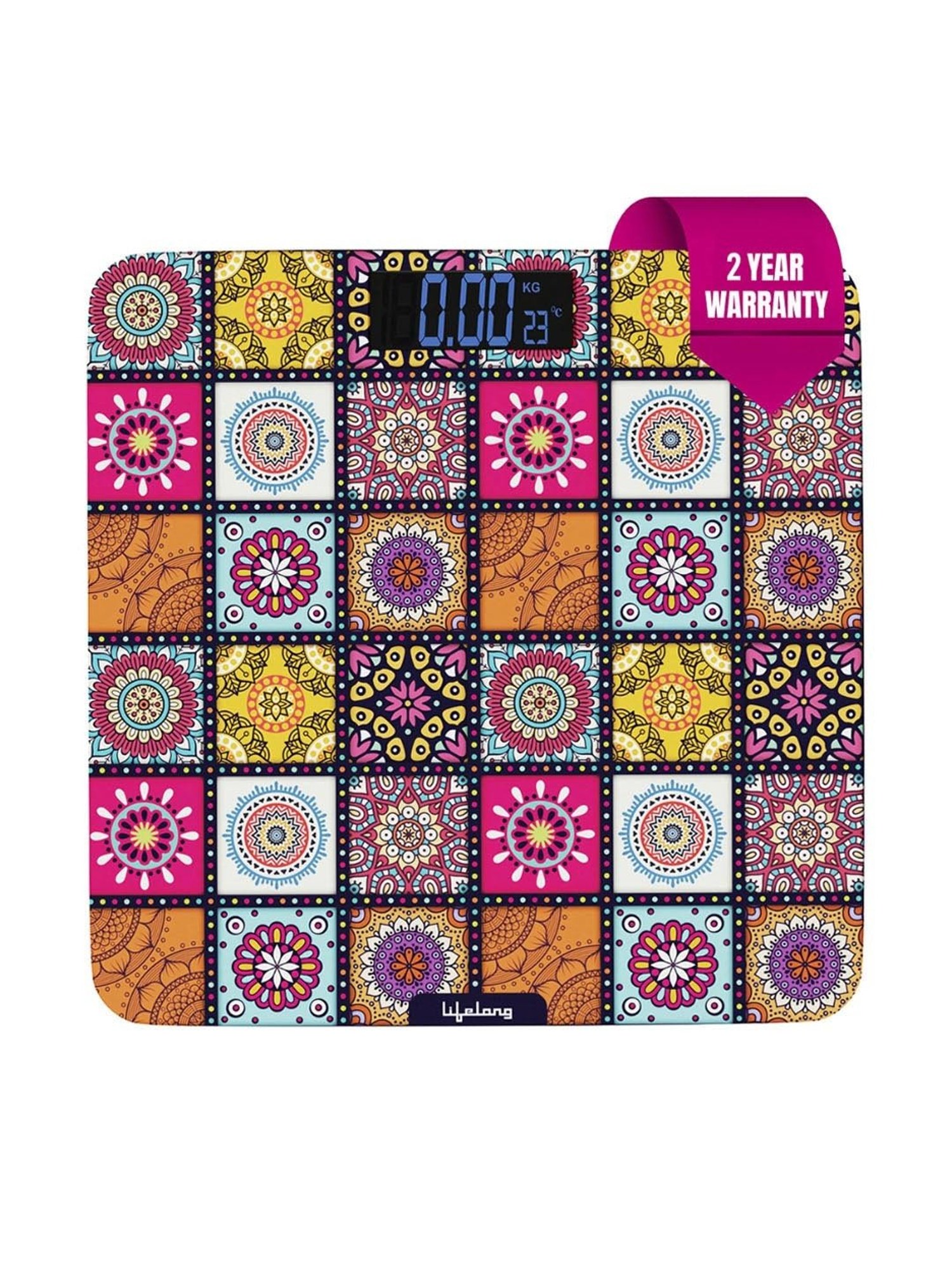 Lifelong Mystical LLWS63 Digital Weight Machine for Body Weight with LCD Display (Multicolor)