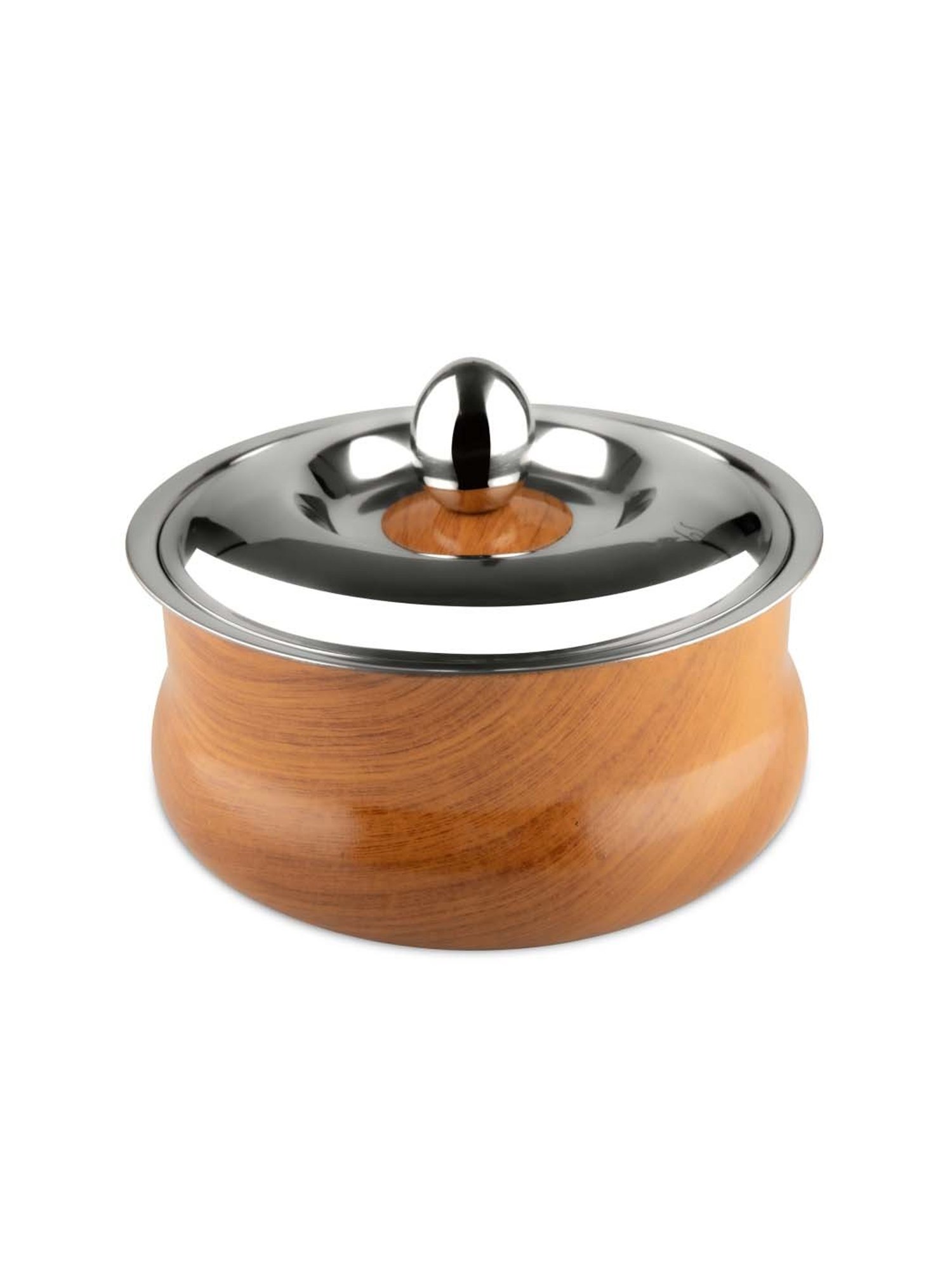 Nirlon Gas Compatible Aluminium Casserole with Bakelite Handle - 2.6 L