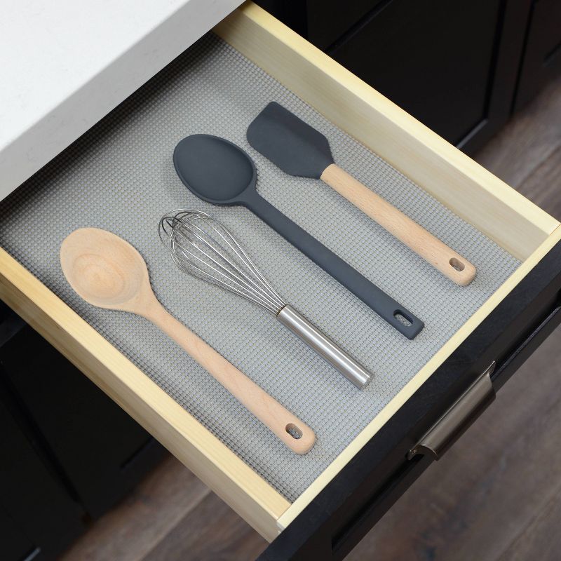 Con-Tact Brand Excel Grip Non-Adhesive Shelf Liner - Alloy Gray (12''x10')