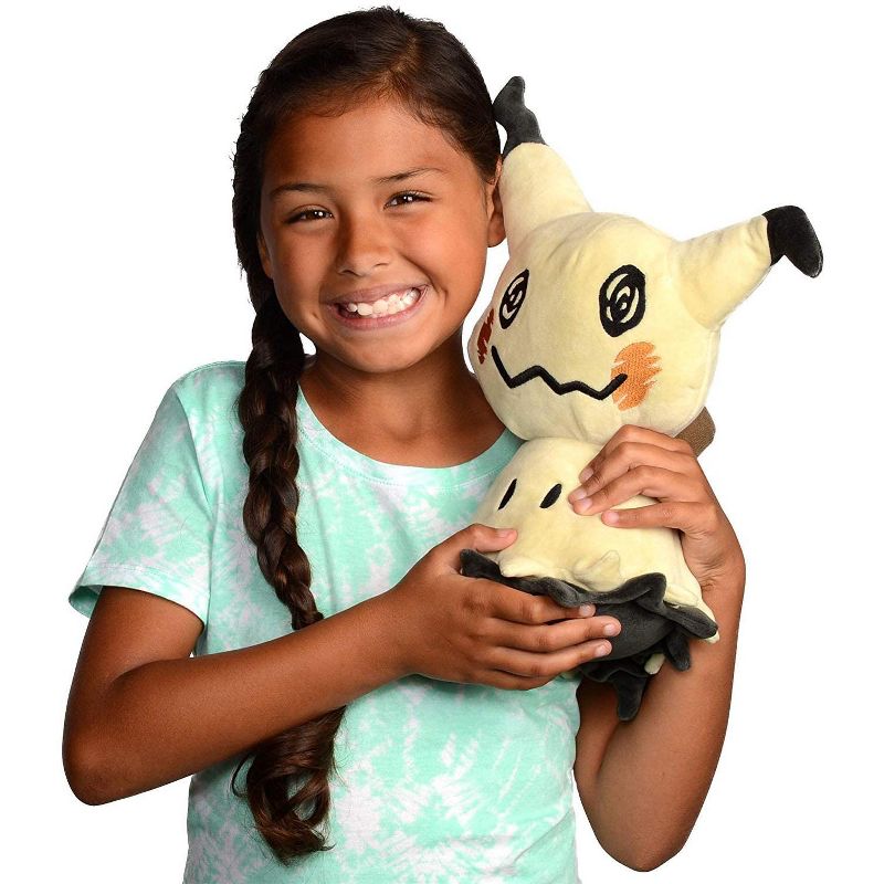 Jazwares Pokemon Bewear and Mimikyu Plush Stuffed Animal Toys 12", Set of 2