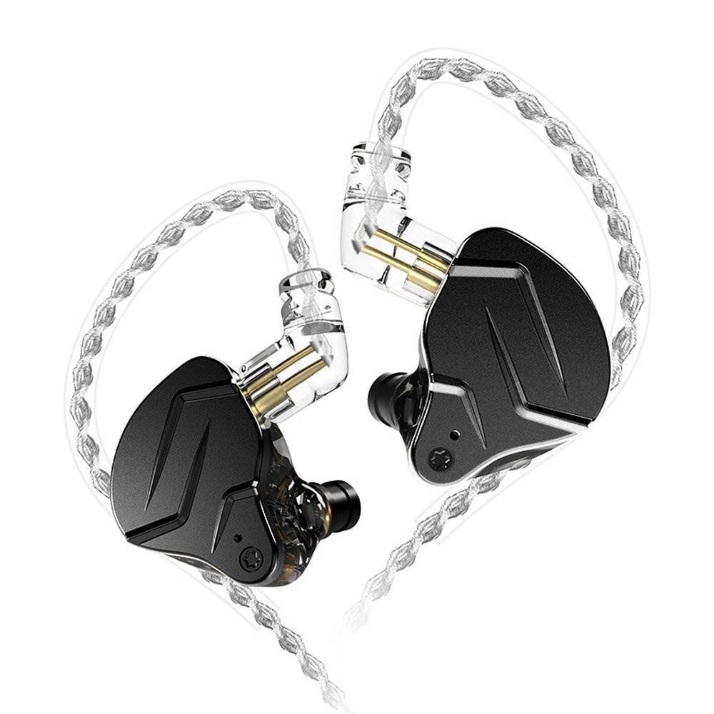 KZ ZSN Pro/ProX dual driver 1BA + 1DD mixed metal earphone HiFi in-ear monitor wired earphone metal ring iron