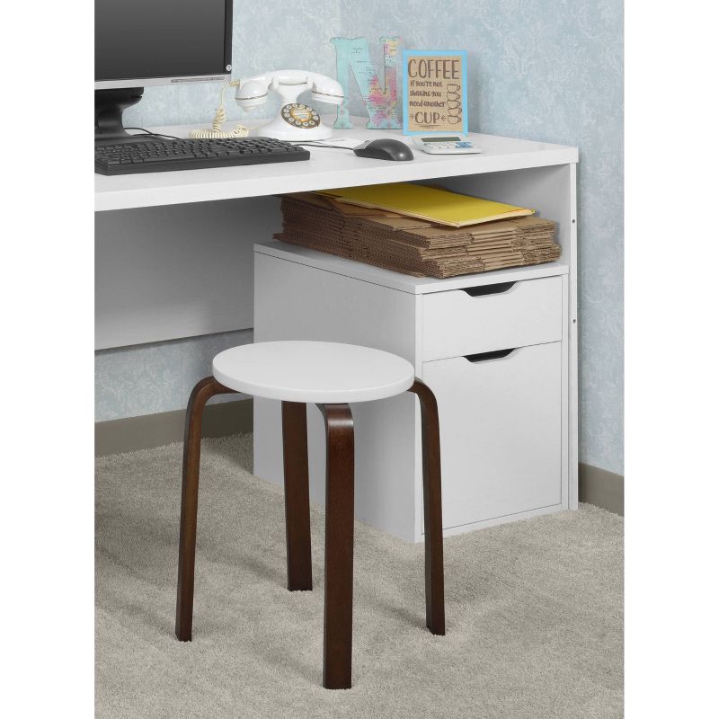 Mia Bentwood Stool Mocha Walnut/Beige - Niche