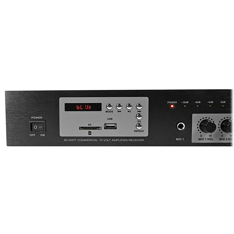 RCS80-1 60 Watt 70V Commercial/Restaurant Amplifier/Bluetooth Receiver