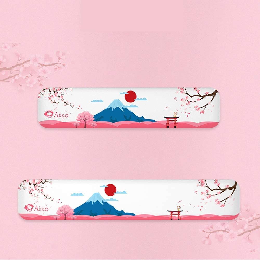 EPOMAKER AKKO World Tour TKL Wrist Rest with Antislip Bottom, Memory Foam, Smooth Fiber Material for Keyboard (TKL Size)