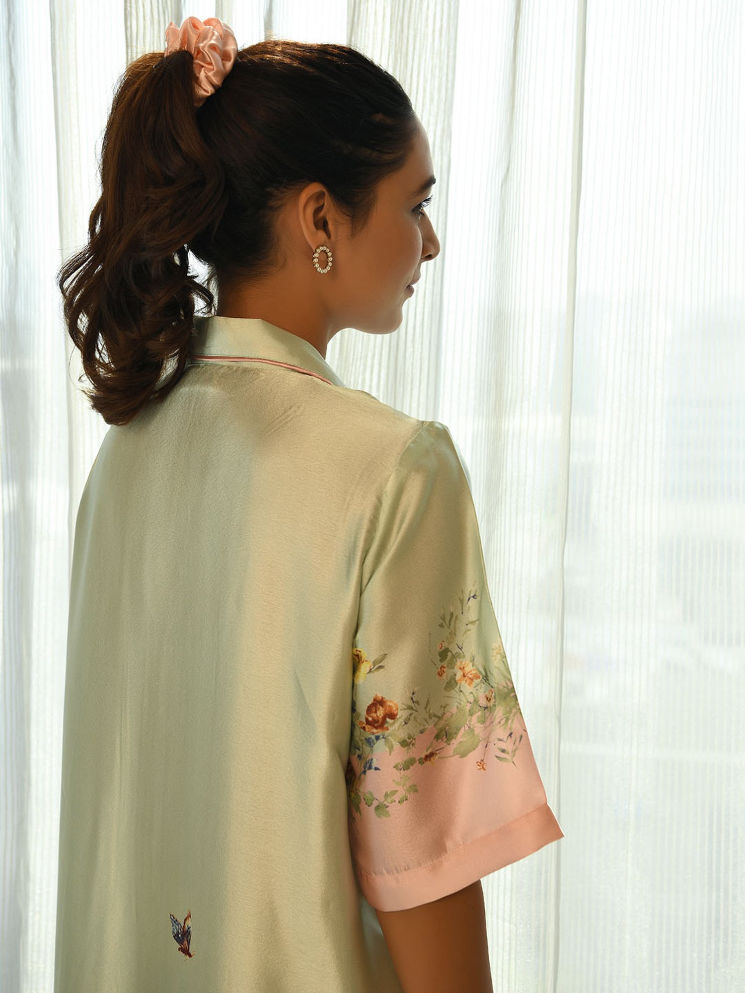 Dusk Attire Multicolor Butterfly Garden Nightshirt