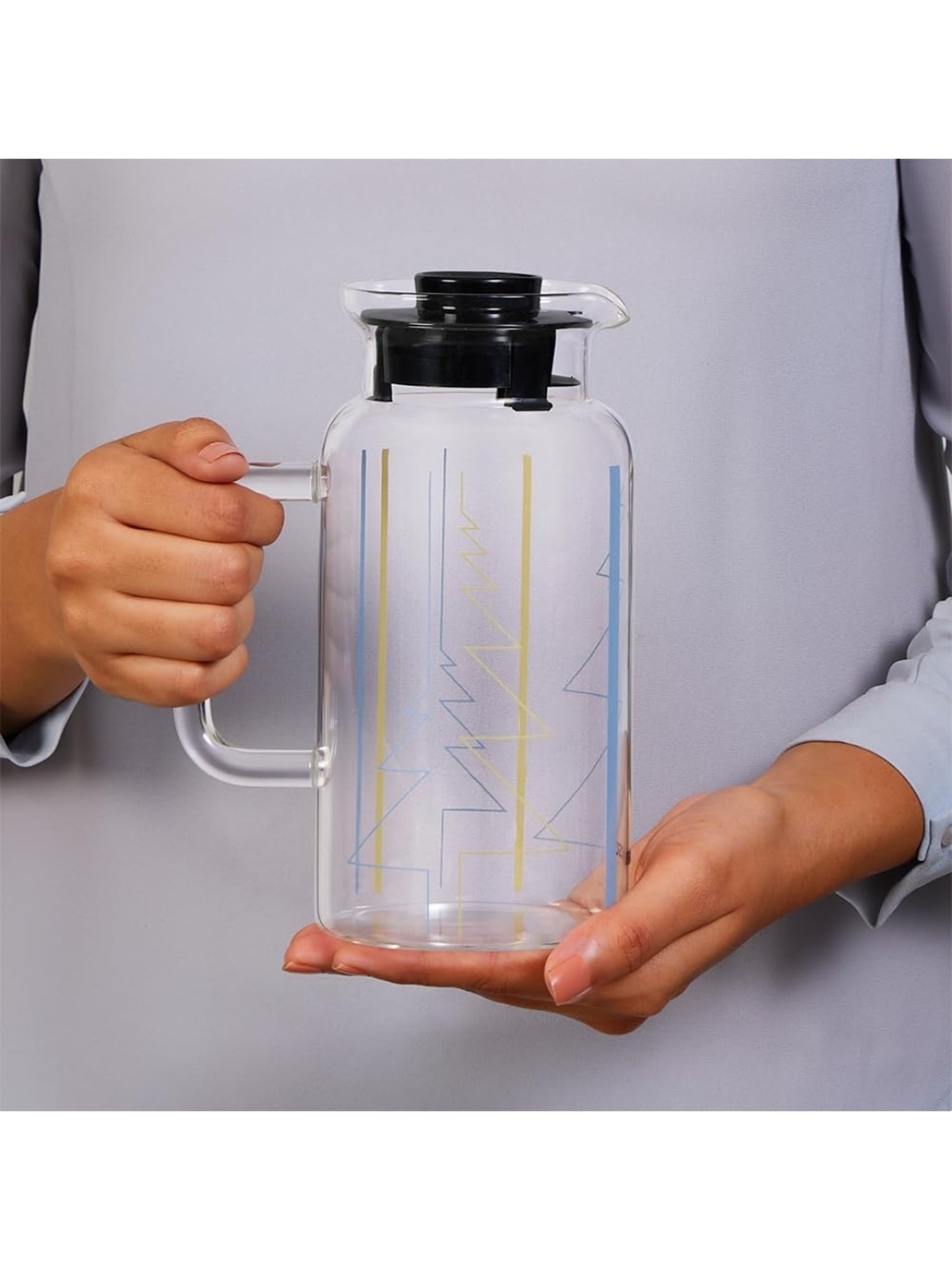 Borosil Silver Stainless Steel Wonder Jug (5700 ML)