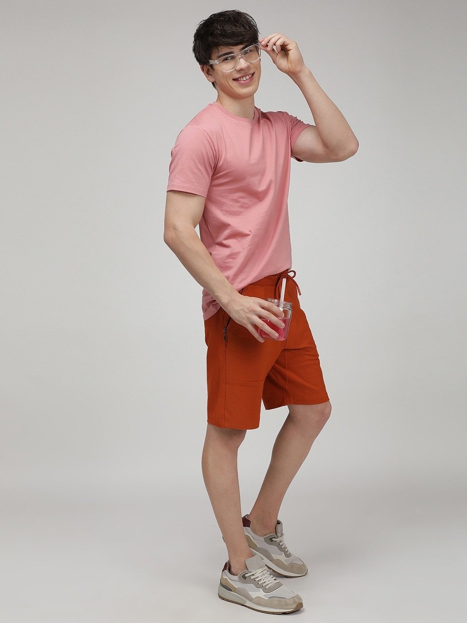 Sporto Dusty Rose Slim Fit T-Shirt