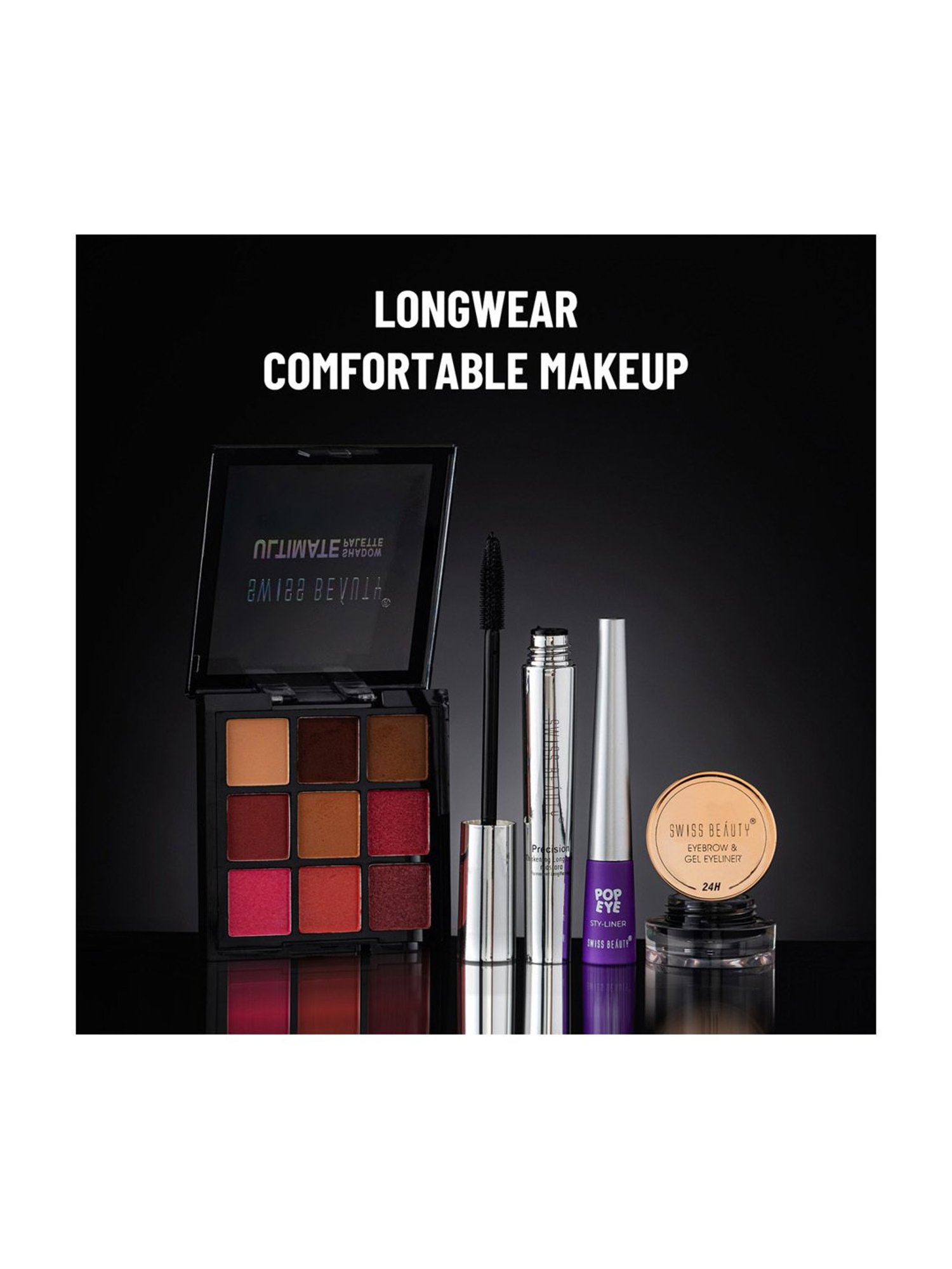 KINDED Liquid Eye Liner Golden Glaze & Greyish Silver Combo