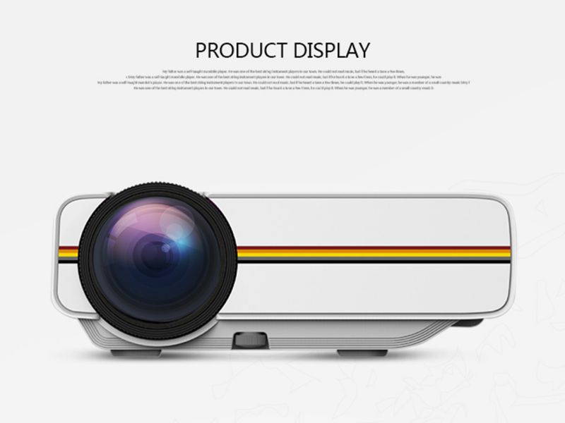 YG400 Mini Portable LED Projector 1000Lumens 800*480dpi LCD HomeTheater Projector Support 1080P Proyector HDM VGA USB Projector