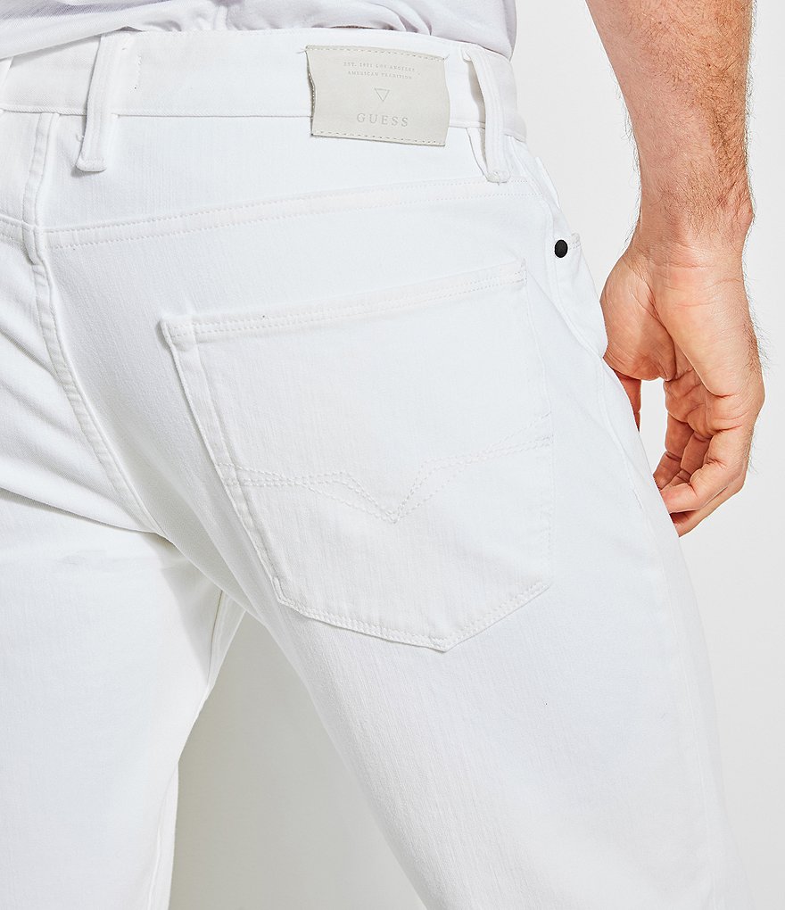 Guess Slim Tapered White Jeans