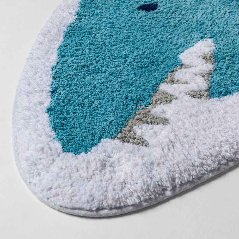 Shark Bath Mat Blue - Pillowfort™