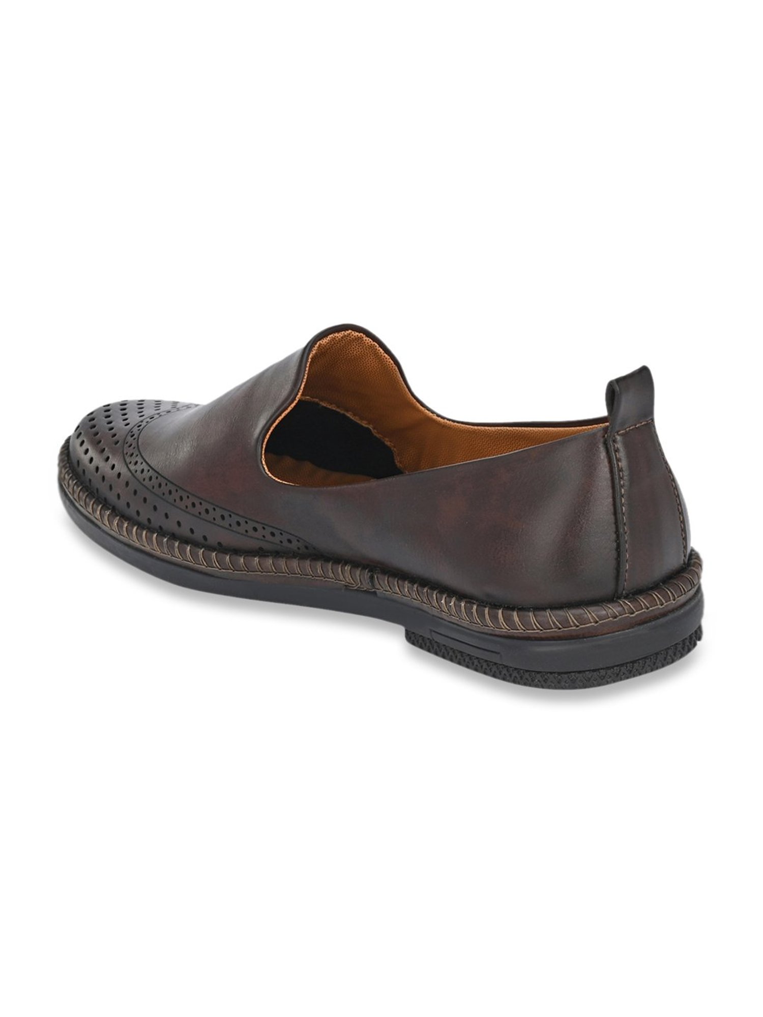 Prolific Men's Brown Casual Slip-Ons