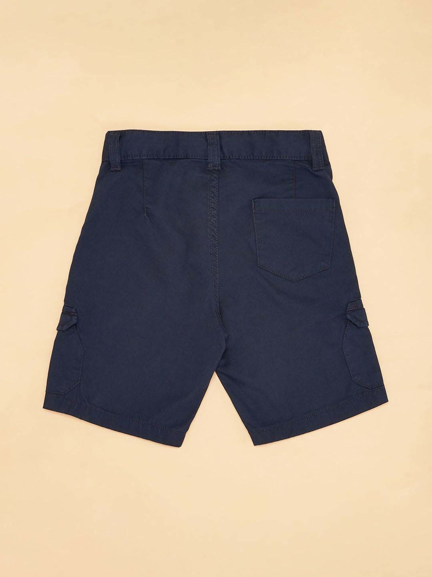 Pantaloons Junior Kids Deep Ultramarine Cotton Regular Fit Short