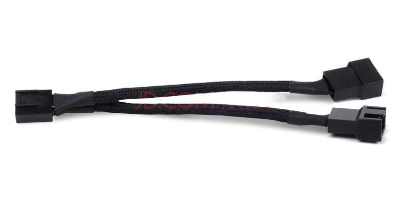 5 pcs/Set Silverstone CPF01 3.94" One-to-two PWM Fan Splitter Cable 3 Connector Number