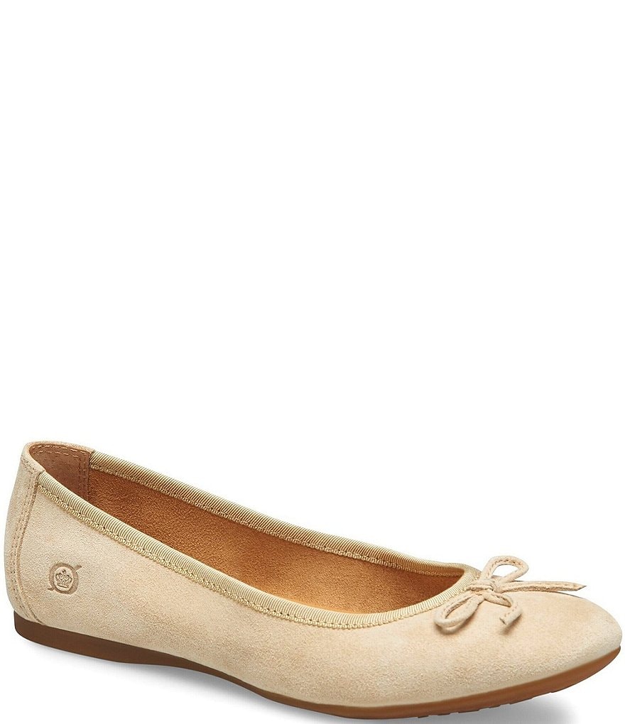 Born Brin Suede Leather Slip-On Flats