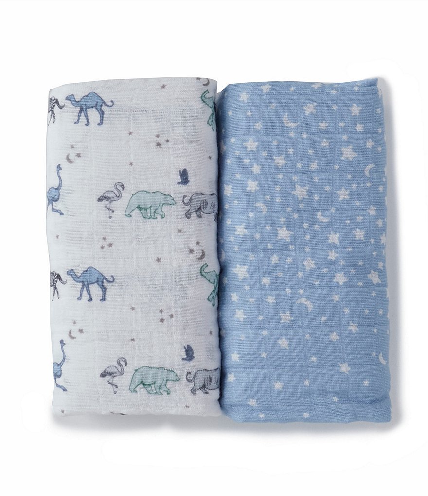 Aden + Anais 2-Pack Muslin Rising Star Swaddle Blankets
