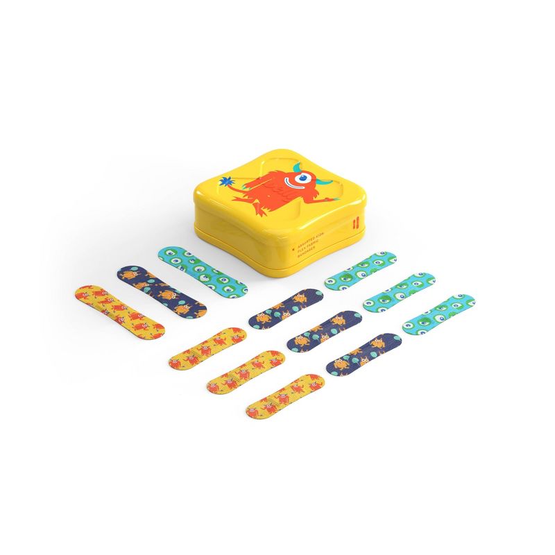 Welly Kids Bravery Badges Assorted Monster Flex Fabric Bandages - 48ct