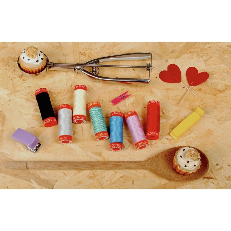 Aurifil 50wt Cotton Thread Collection 200m 7/Pkg-The Row By Row Experience Collection