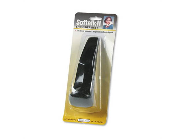 Softalk Softalk II Telephone Shoulder Rest, 2W x 6-3/4D x 2-1/2L, Black