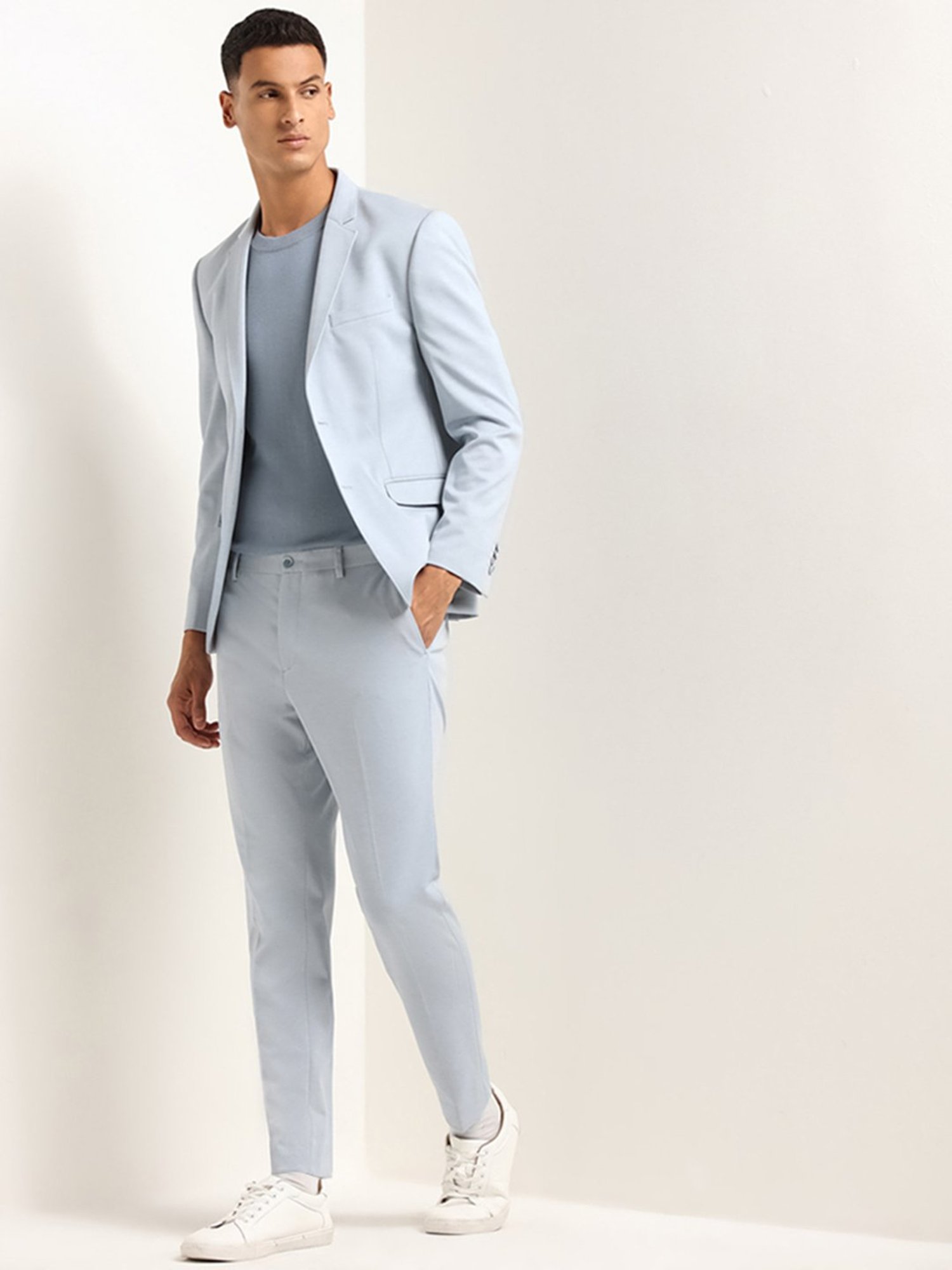 WES Formals by Westside Blue Slim-Fit Blazer