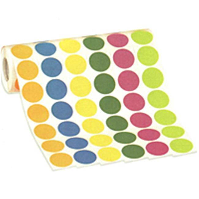 Aviditi DL615A Circle Inventory Color Coded Label 4" Diameter Red (Roll of