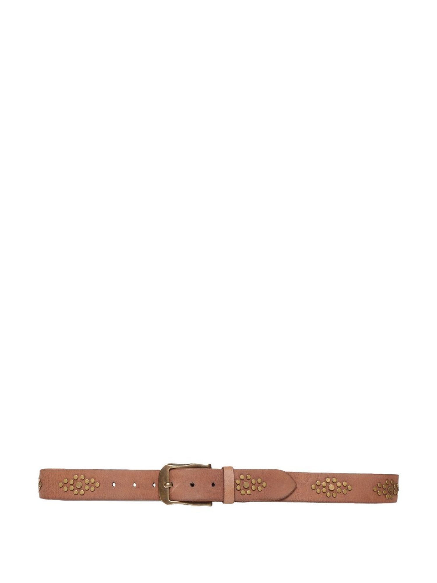 Art N Vintage Beige Leather Waist Belt For Men