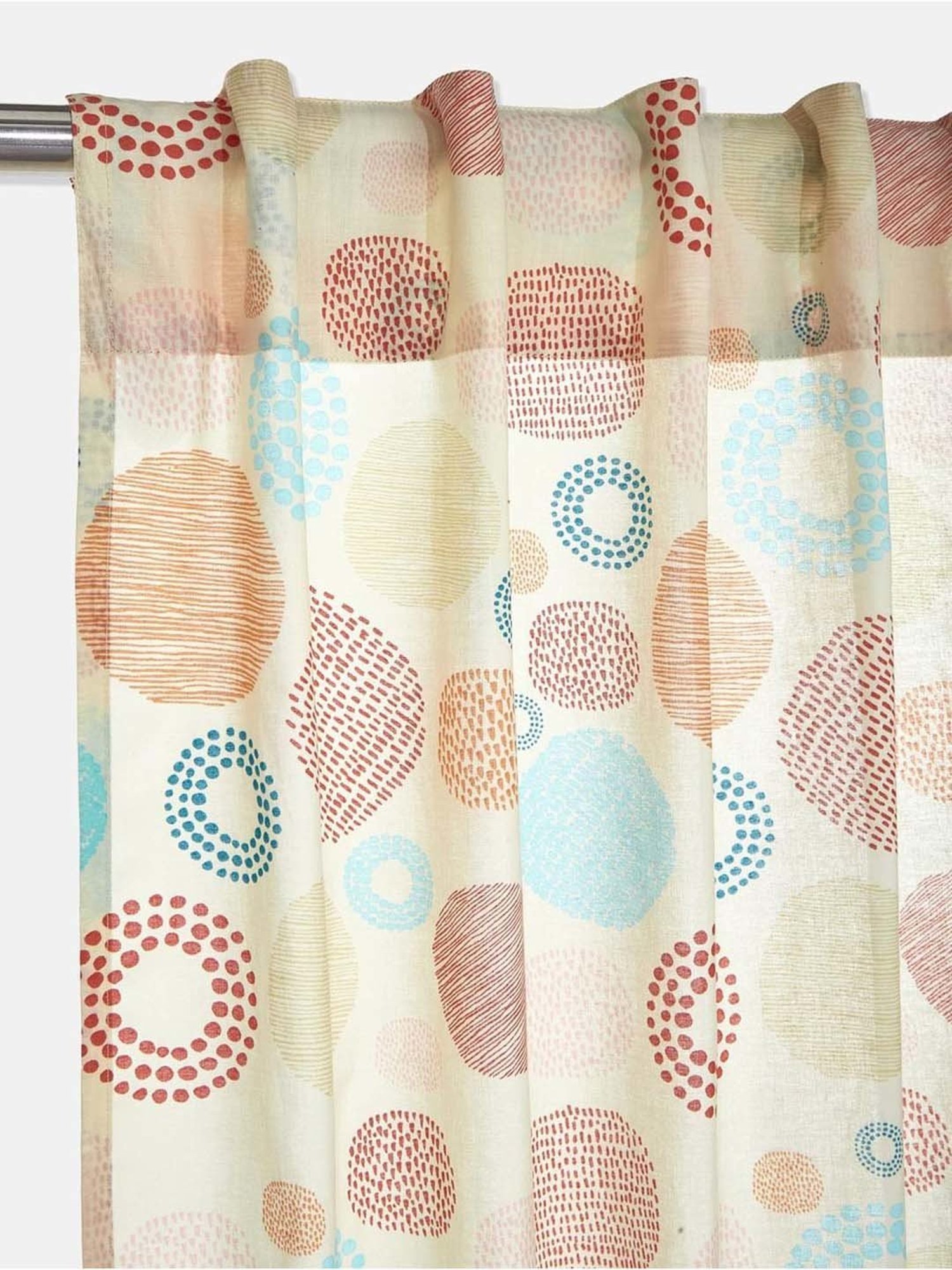 Fabindia Multicolor Cotton Haiba Hand Curtain