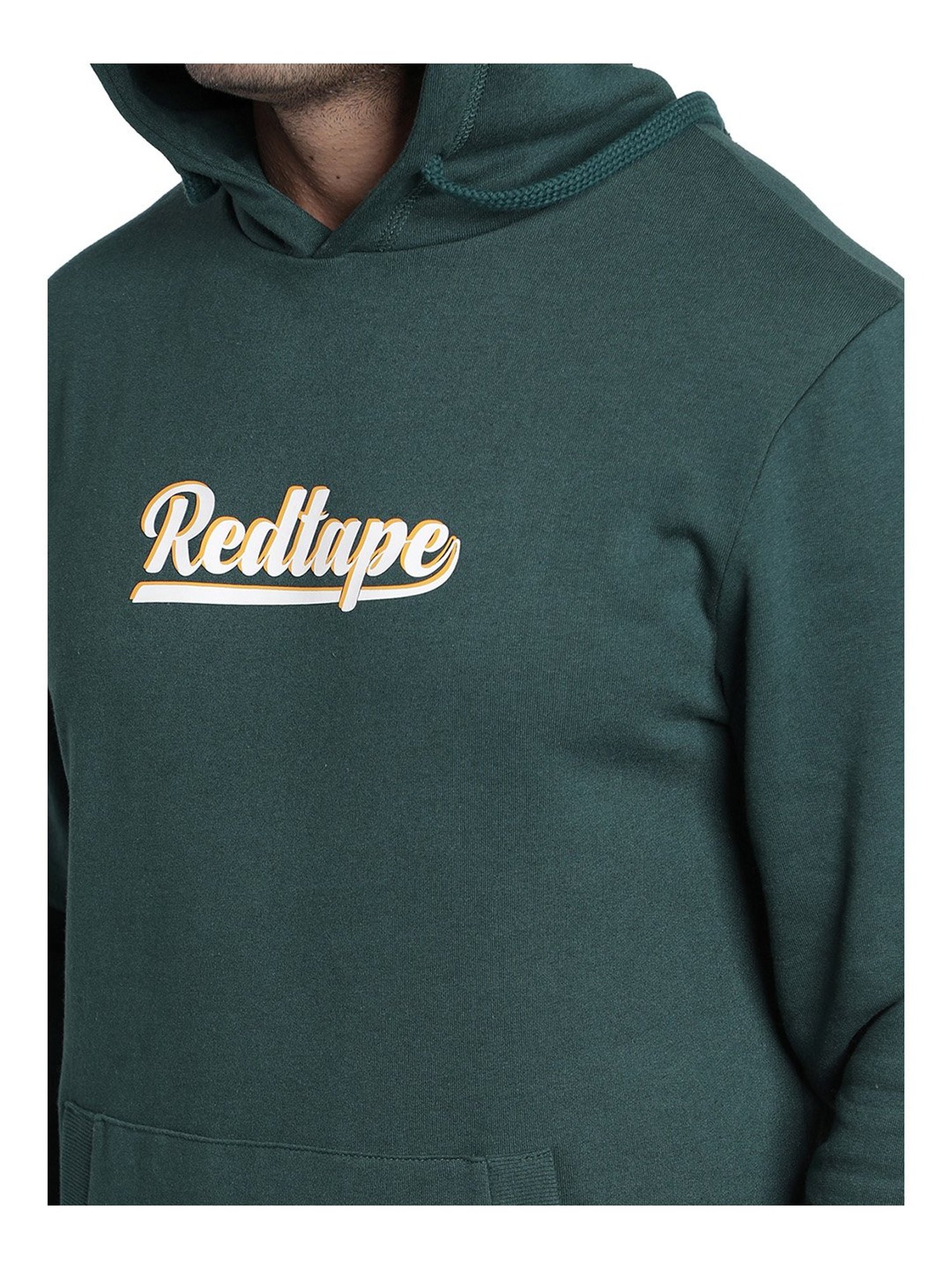 Red Tape Green Hooded Sweatshirt