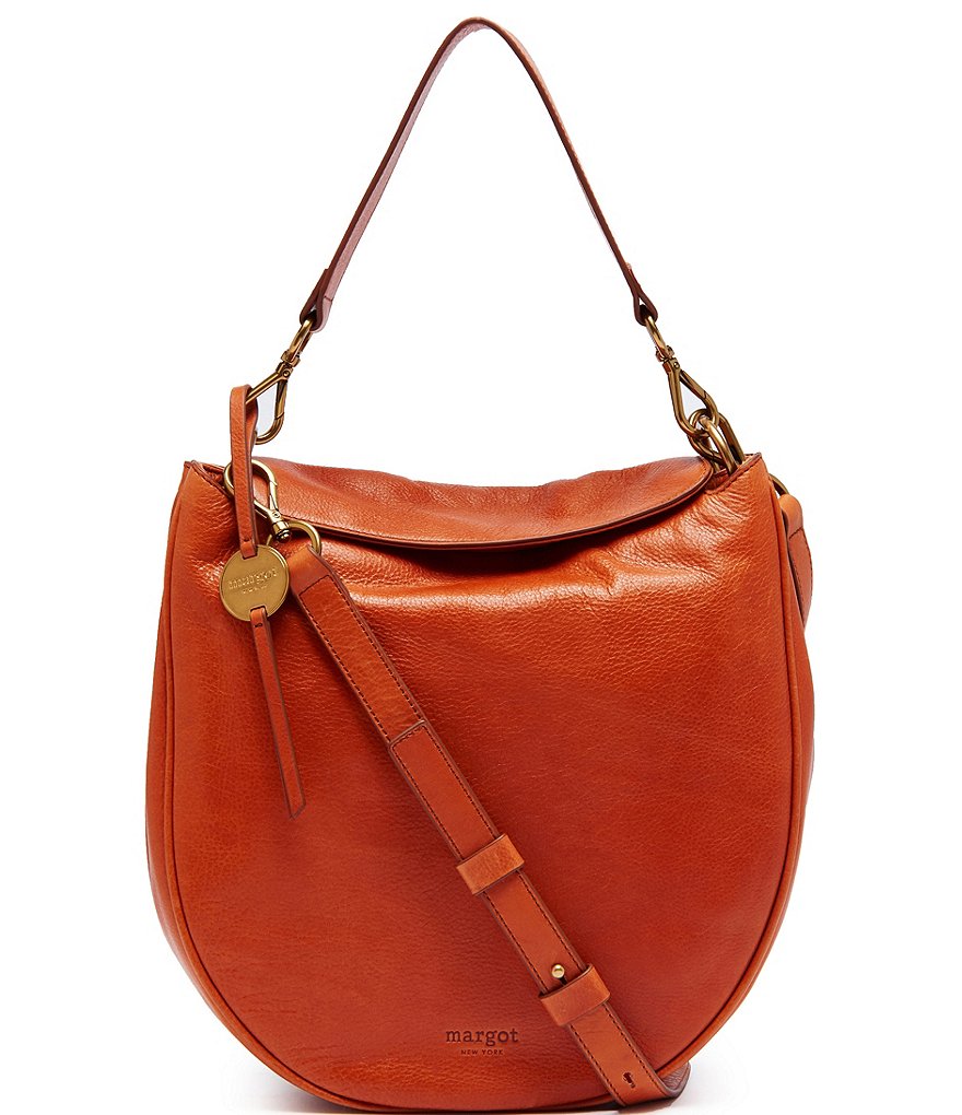 Margot Jace Leather Hobo Crossbody Bag