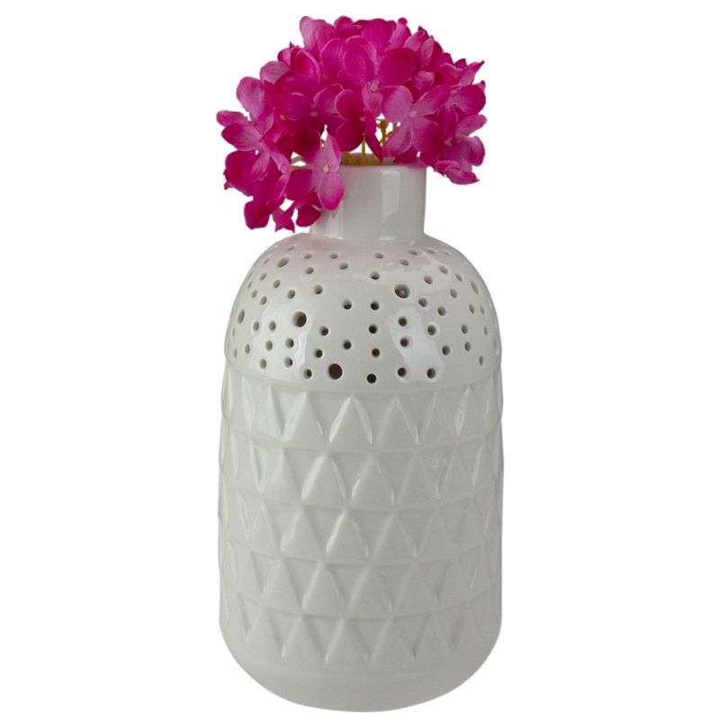 Darice 11" Pink and Green Hydrangea Spring Floral Pick Decoration