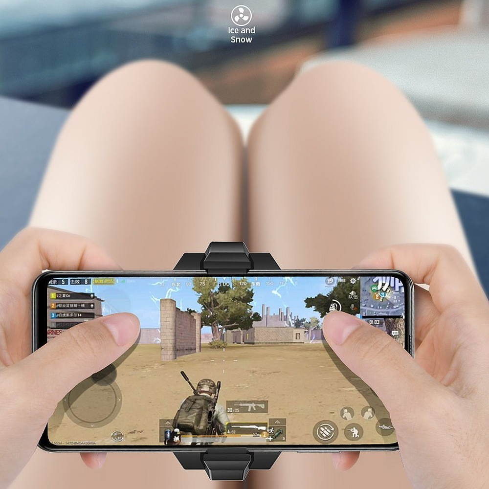 TakeIt Mobile Phone Cooler 3 Seconds Cooling Phone Radiator Semiconductor Heatsink with RAG Light Fan for Andoid Smartphone iPhone Gaming Lives Watch Videos