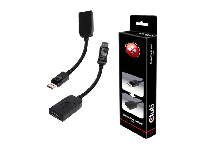 Club3D CAC-1001 DisplayPort to HDMI Adapter Cable