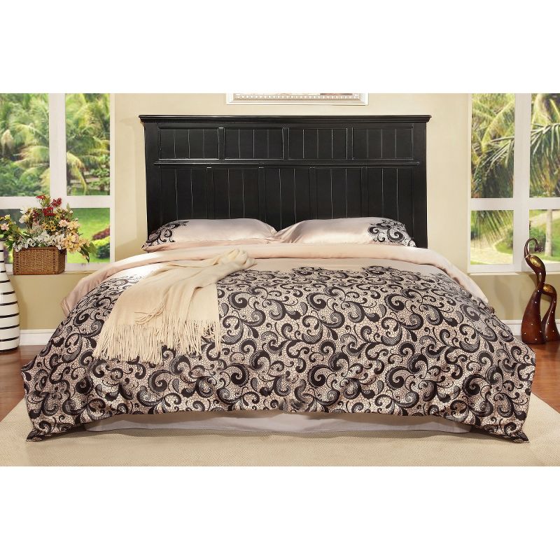 Twin Dakota Adjustable Wood Headboard Black - HOMES: Inside + Out