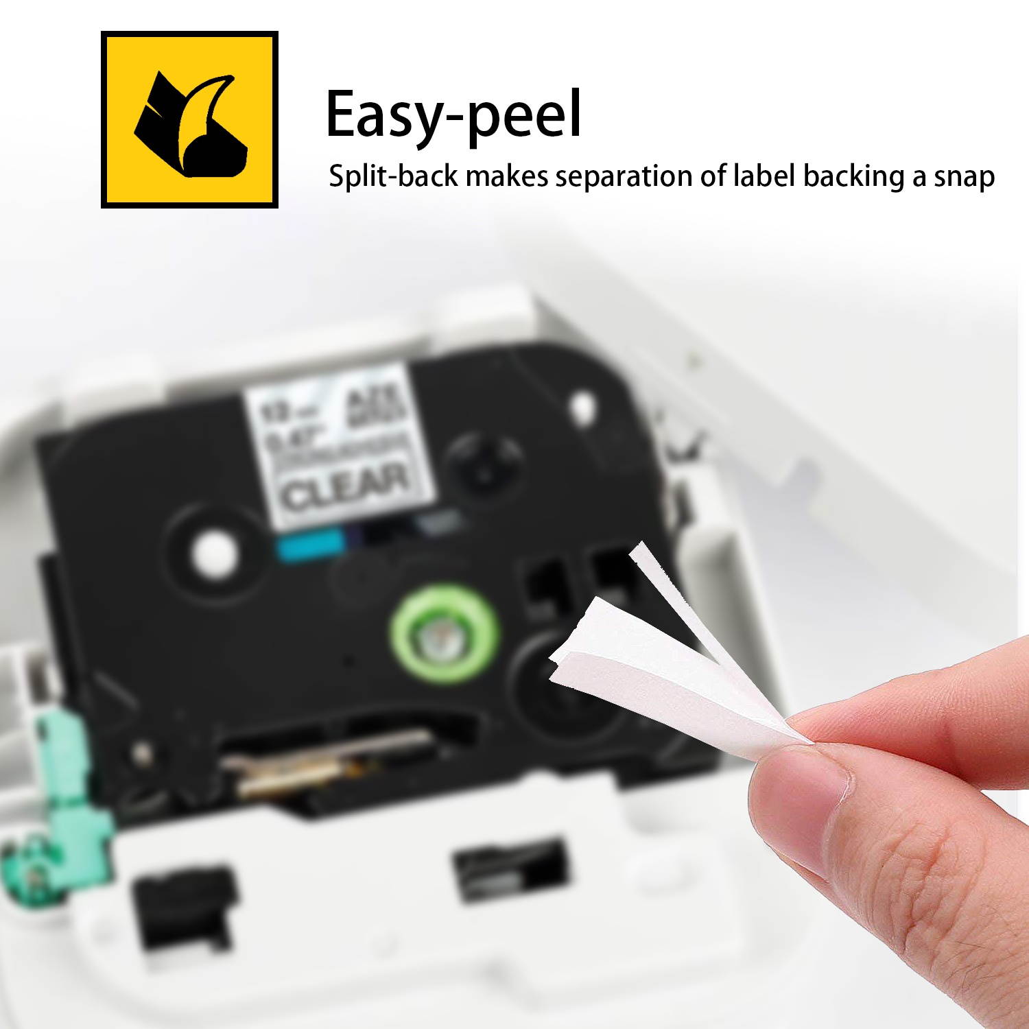 GREENCYCLE 2 Pack Compatible for Brother TZe-S131 TZ-S131 TZS131 TZeS131 Tape 12mm 0.47'' Laminated Black on Clear Extra Strength Label Tapes use in P-Touch PT-D210 D400 D600 Label Maker 26.2ft 8m