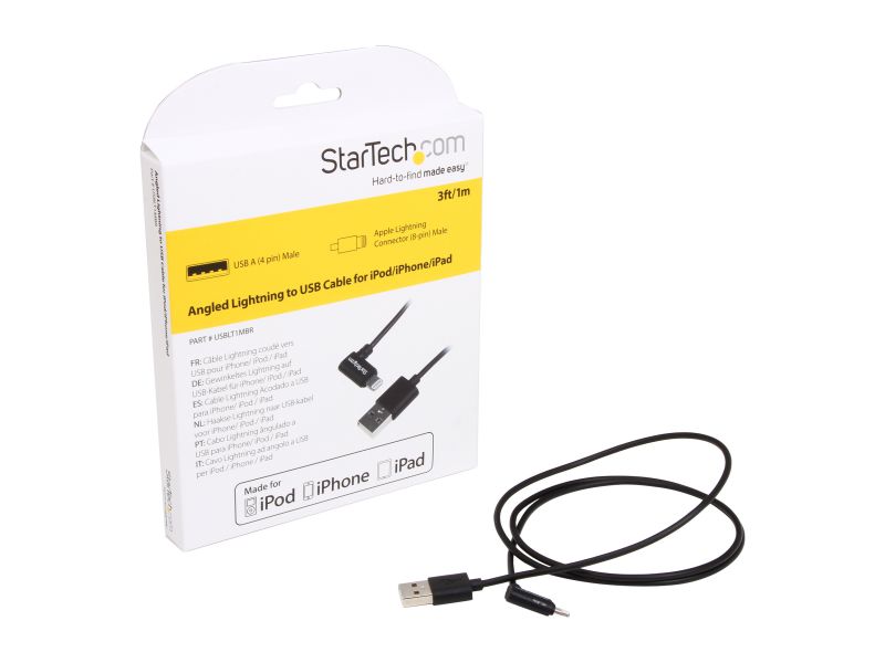 VisionTek 900784 Black Lightning to USB Black 1 Meter Cable - 5 Pack