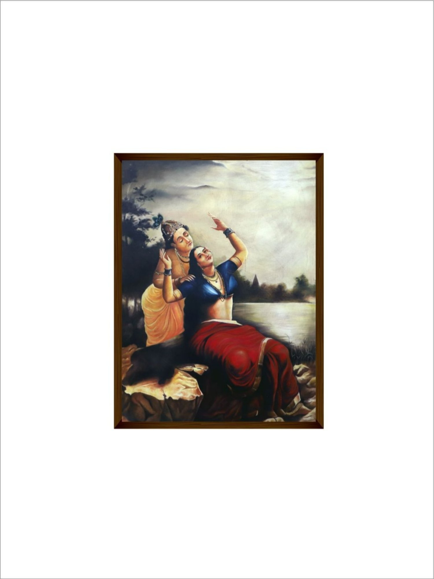 The Art House Abstract Multicolor Canvas Painting