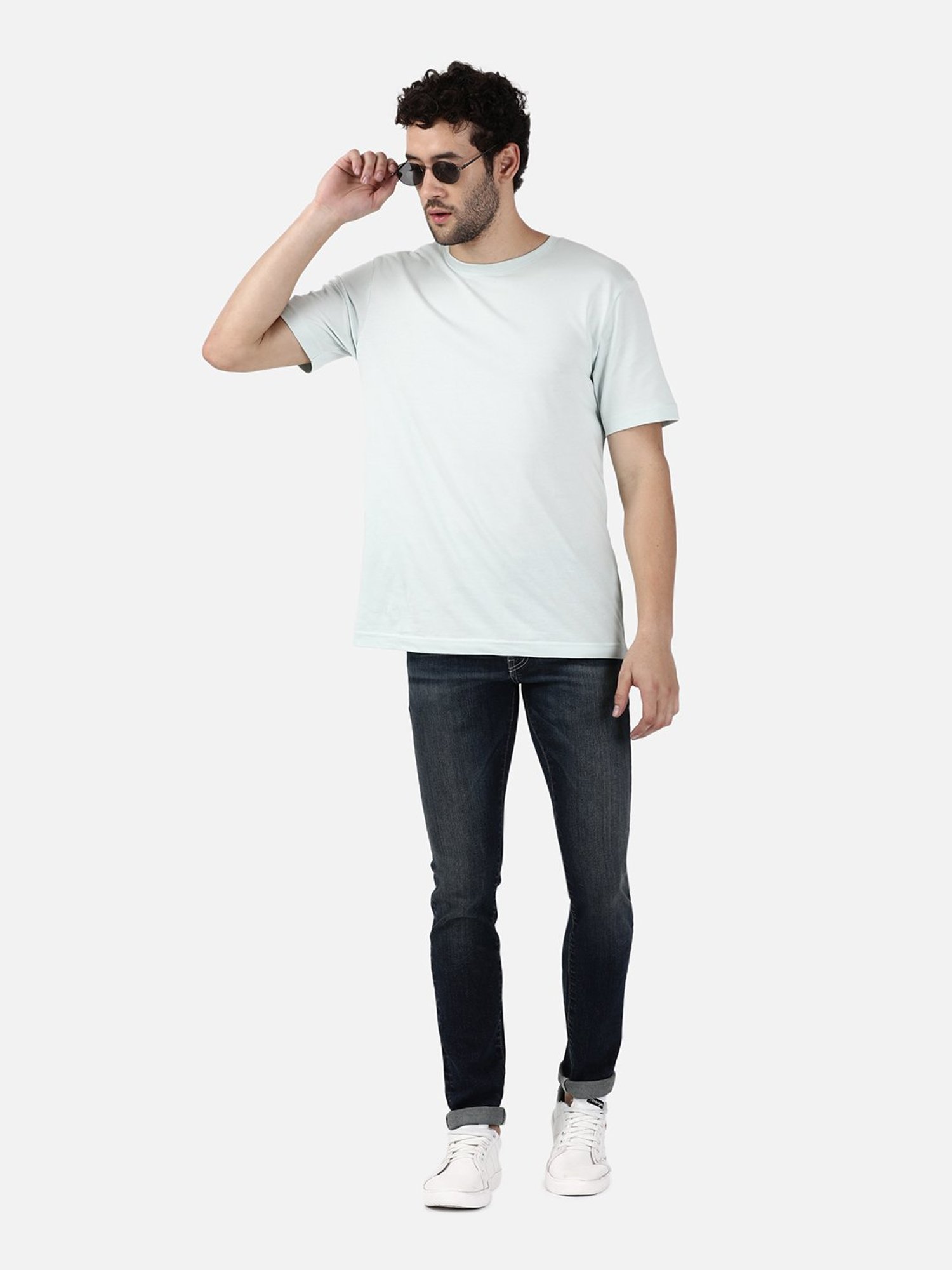 Passion Dark Blue Slim Fit Lightly Washed Jeans