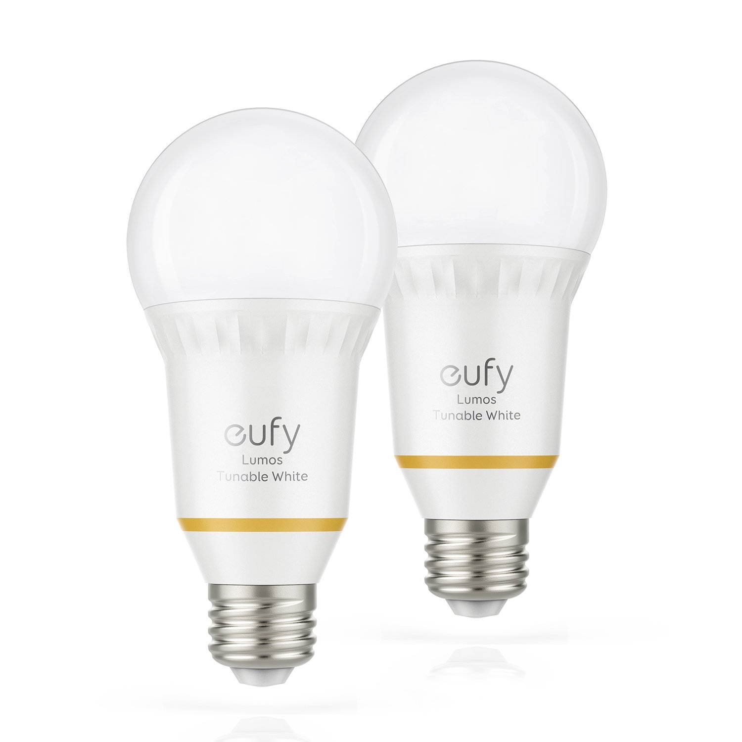 eufy Lumos Smart Bulb by Anker-Tunable White, Soft White to Daylight (2700K-6500K), 9W, Works with Amazon Alexa, No Hub Required, Wi-Fi, 60W Equivalent, Dimmable LED Light Bulb, A19, E26, (2-Pack)