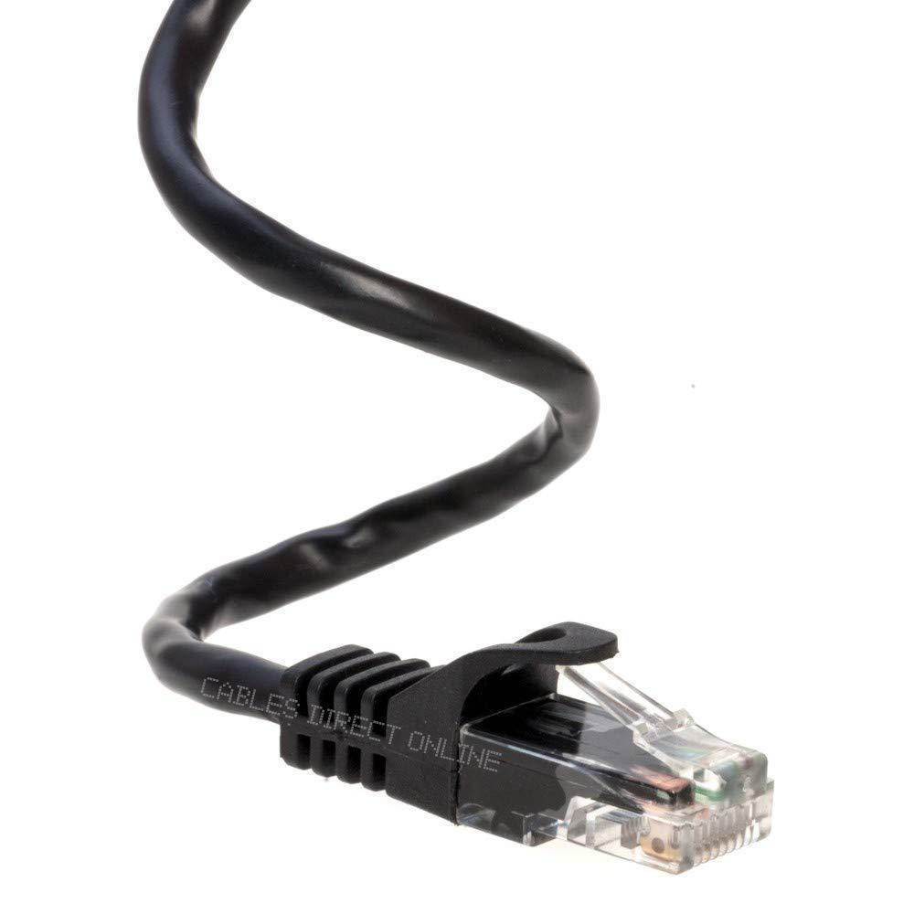 Cat5e 50FT Networking RJ45 Ethernet Patch Cable Xbox \ PC \ Modem \ PS4 \ Router - (50Feet) Black