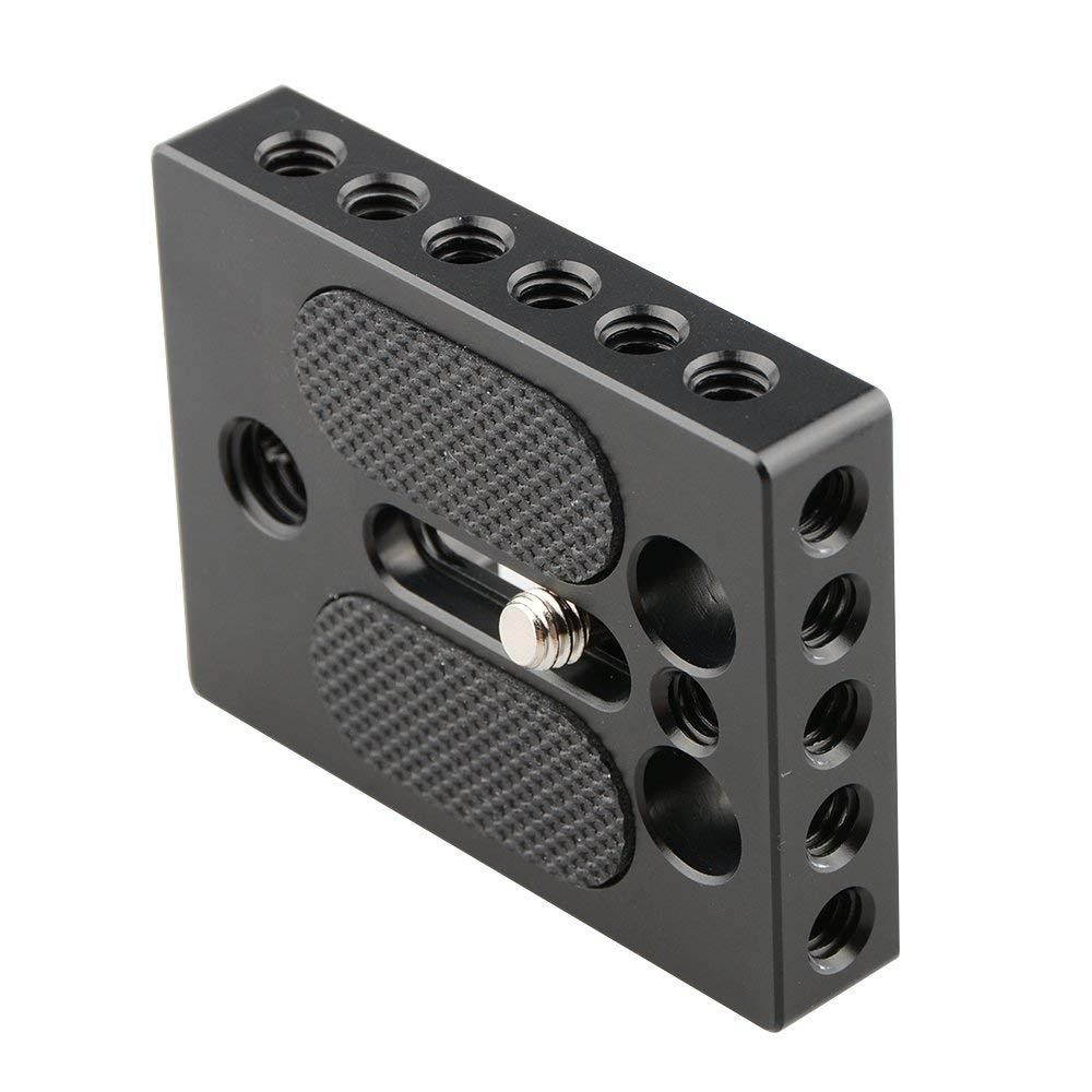 CAMVATE Camera Cheese Baseplate 1/4" & 3/8" Thread Hole DSLR Camera Cage Rig